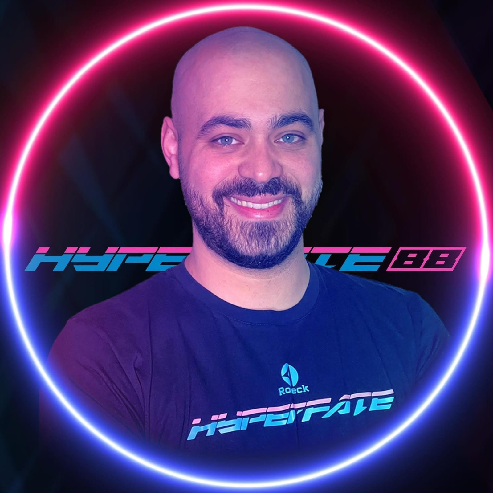 Hyperfate88 smiling toward the visitor